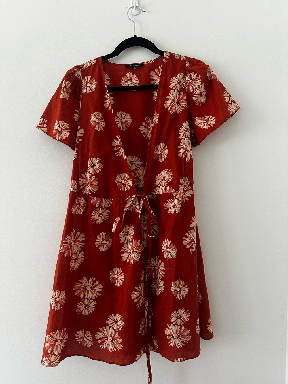 Madewell Floral Wrap Mini Dress